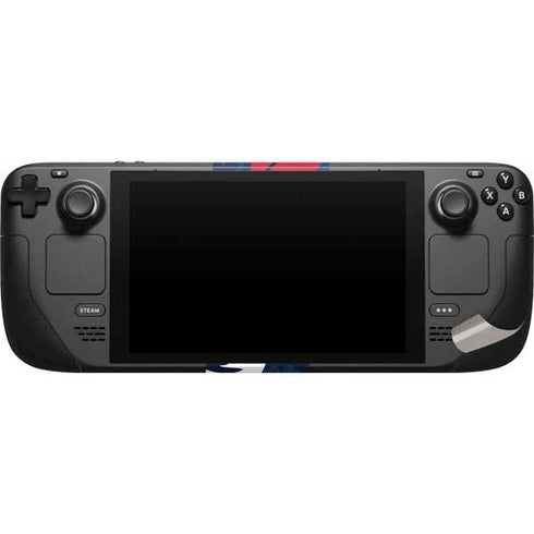 NFL New England Patriots Tropical Print Steam Deck Handheld Gaming Computer Skin